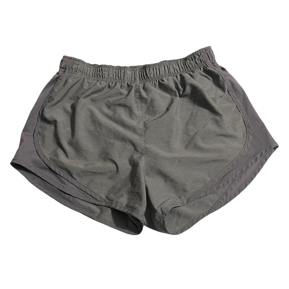 Nike Womens Athletic Shorts Medium Gray Tempo Dri Fit Lined Running Workout